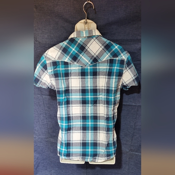 Urban pipeline western short sleeve pearl snap button shirt - Picture 2 of 6